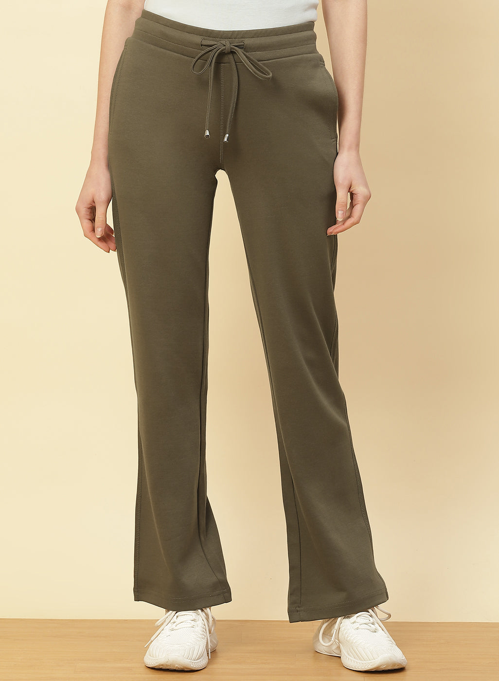 OLIVE DRAWSTRING PANTS