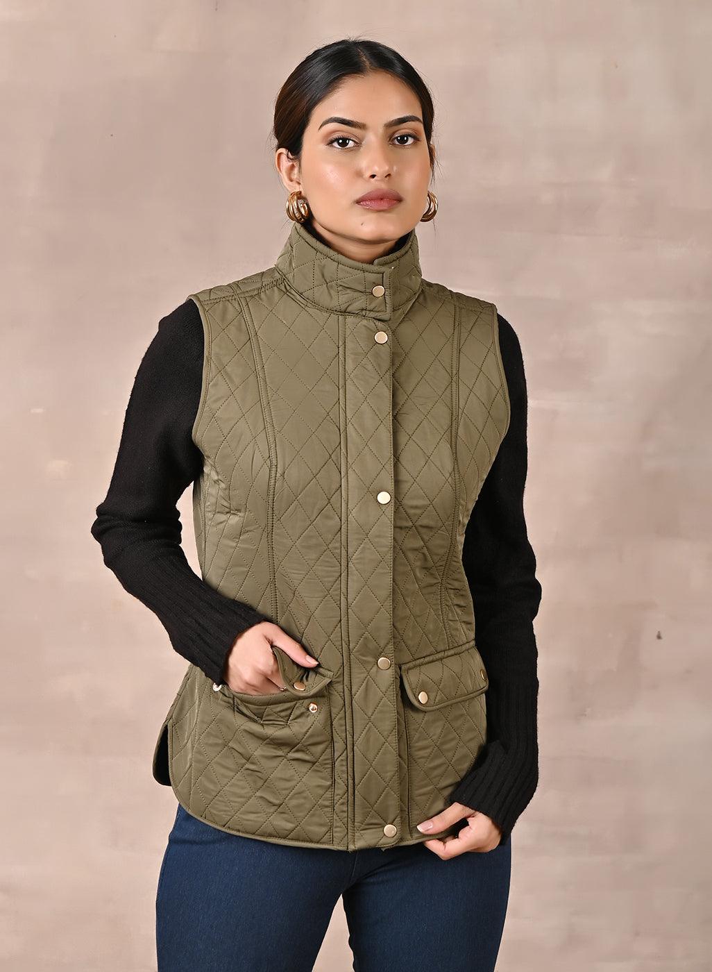 Lesta quilted slim sales fit jacket