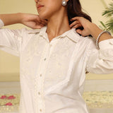 Ivory Collared Tunic