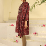 Red Printed Kurta