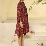 Red Printed Kurta