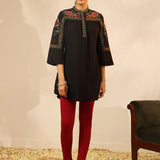 Black Embroidered Tunic