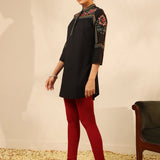 Black Embroidered Tunic