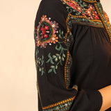 Black Embroidered Tunic