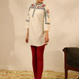 Ivory Embroidered Tunic