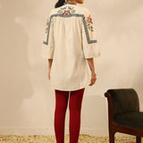 Ivory Embroidered Tunic