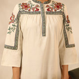 Ivory Embroidered Tunic