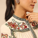 Ivory Embroidered Tunic