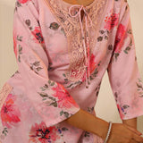 Pink Floral Printed Tunic