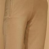 Beige Regular Plain Pants - Lakshita