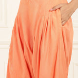 Peach  Co-ord Set with Sequin Work Kurta and Dhoti