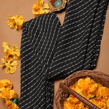 Black Leheriya Print Dupatta