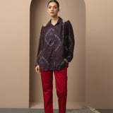 Mia Fuchsia Relaxed Fit Pants for Women