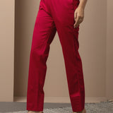 Mia Fuchsia Relaxed Fit Pants for Women