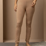 Sofia Beige Skinny Fit Leggings for Women