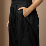 Black Salwar with Bottom Hem with Lace work