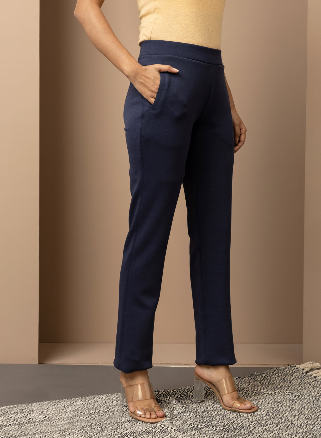 Buy Off White Plain Women Pant Rayon for Best Price, Reviews, Free Shipping