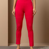 Farah Fuchsia Viscose Lycra Leggings for Women