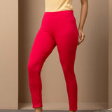 Farah Fuchsia Viscose Lycra Leggings for Women