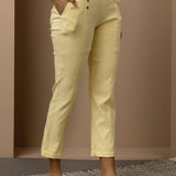 Mustard Regular Plain Capri