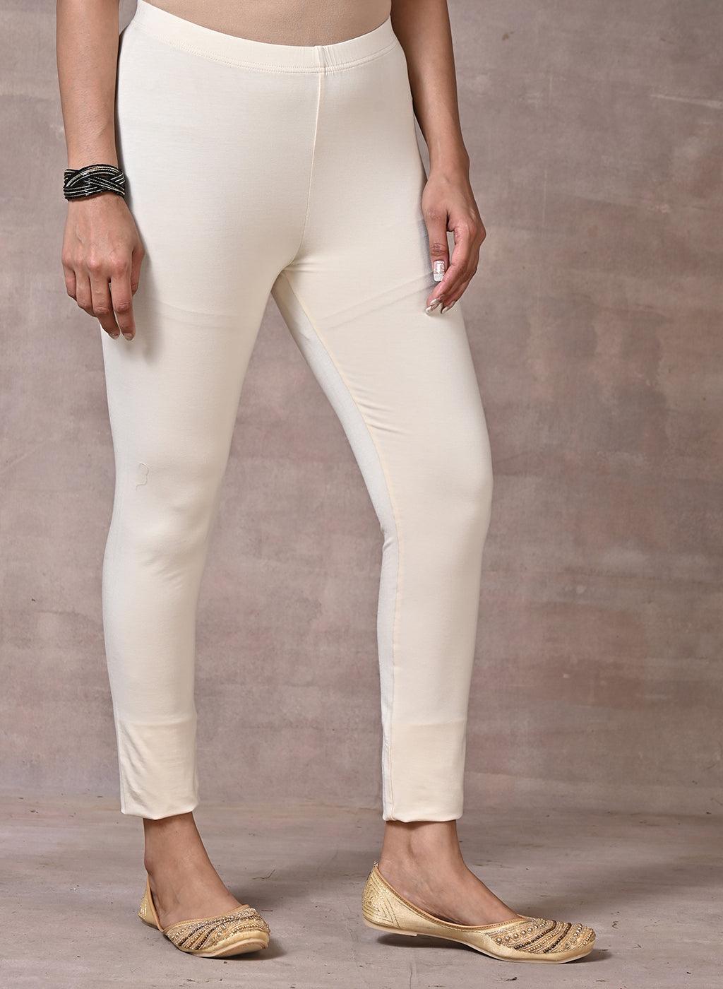 Cream Plain Tight - Lakshita