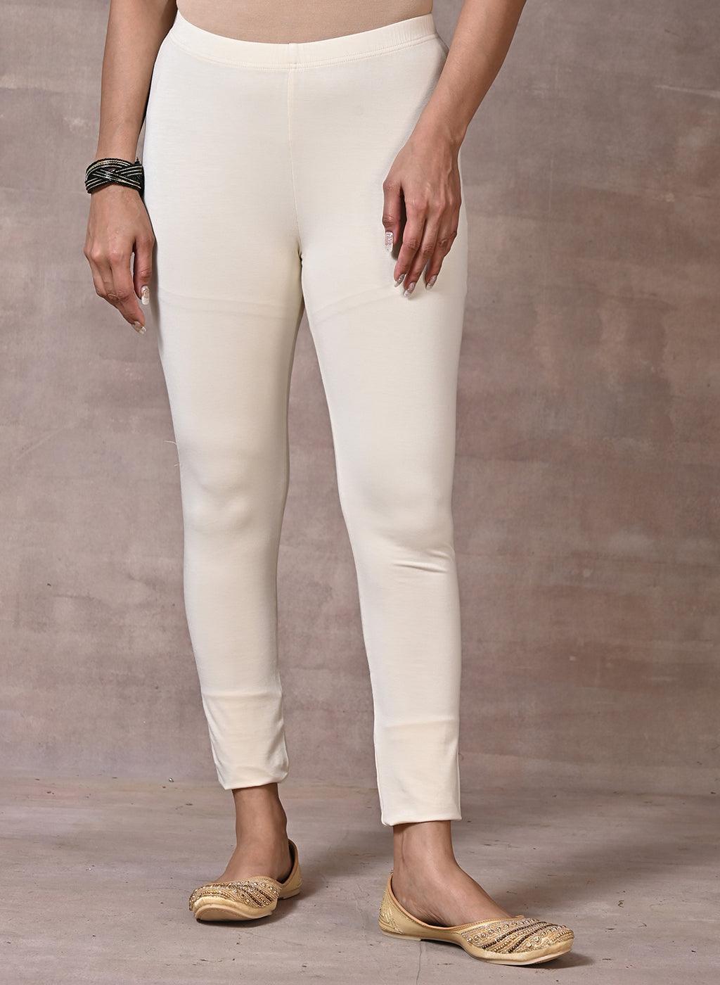 Cream Plain Tight - Lakshita