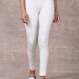 Sofia Off White Skinny Fit Leggings for Women