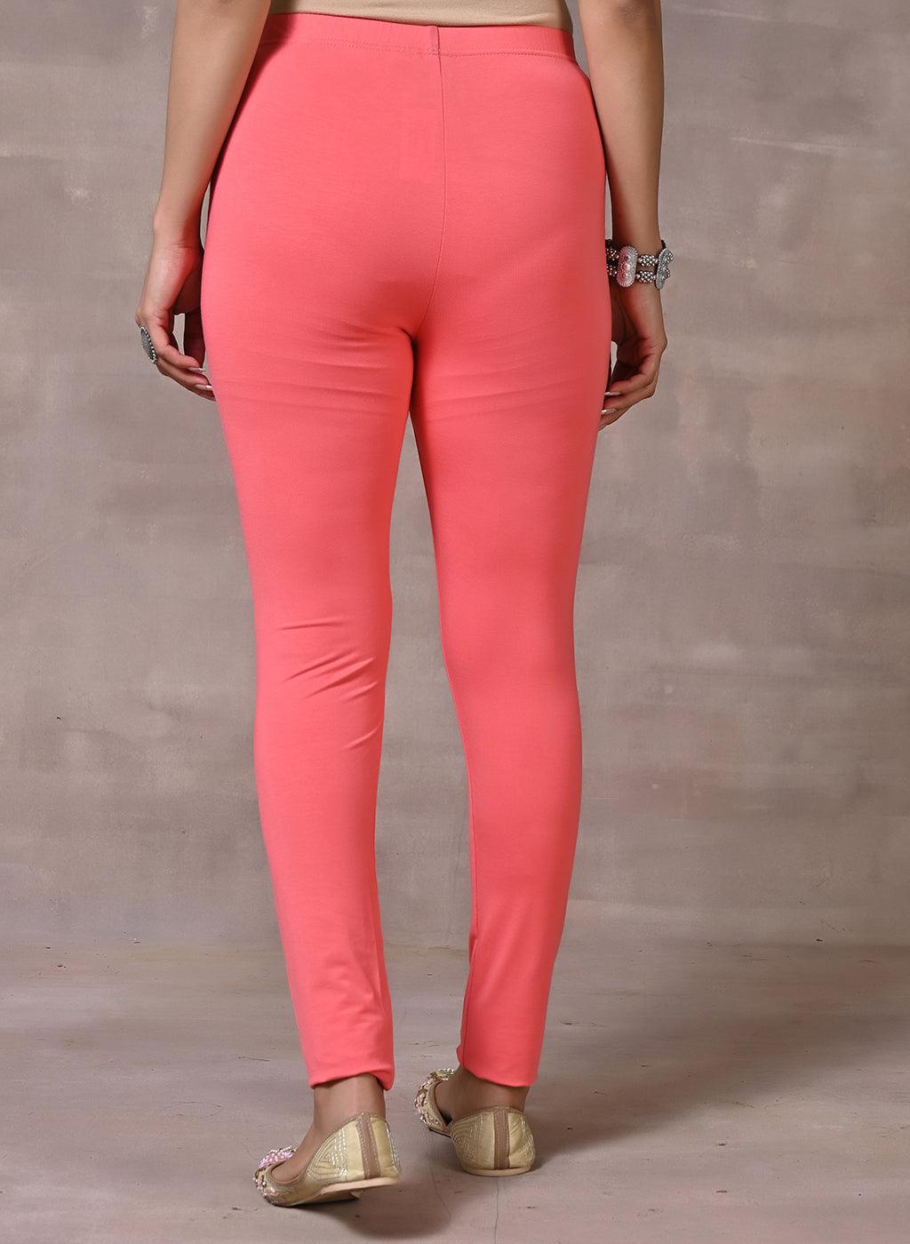 Brink Pink Plain Tight - Lakshita