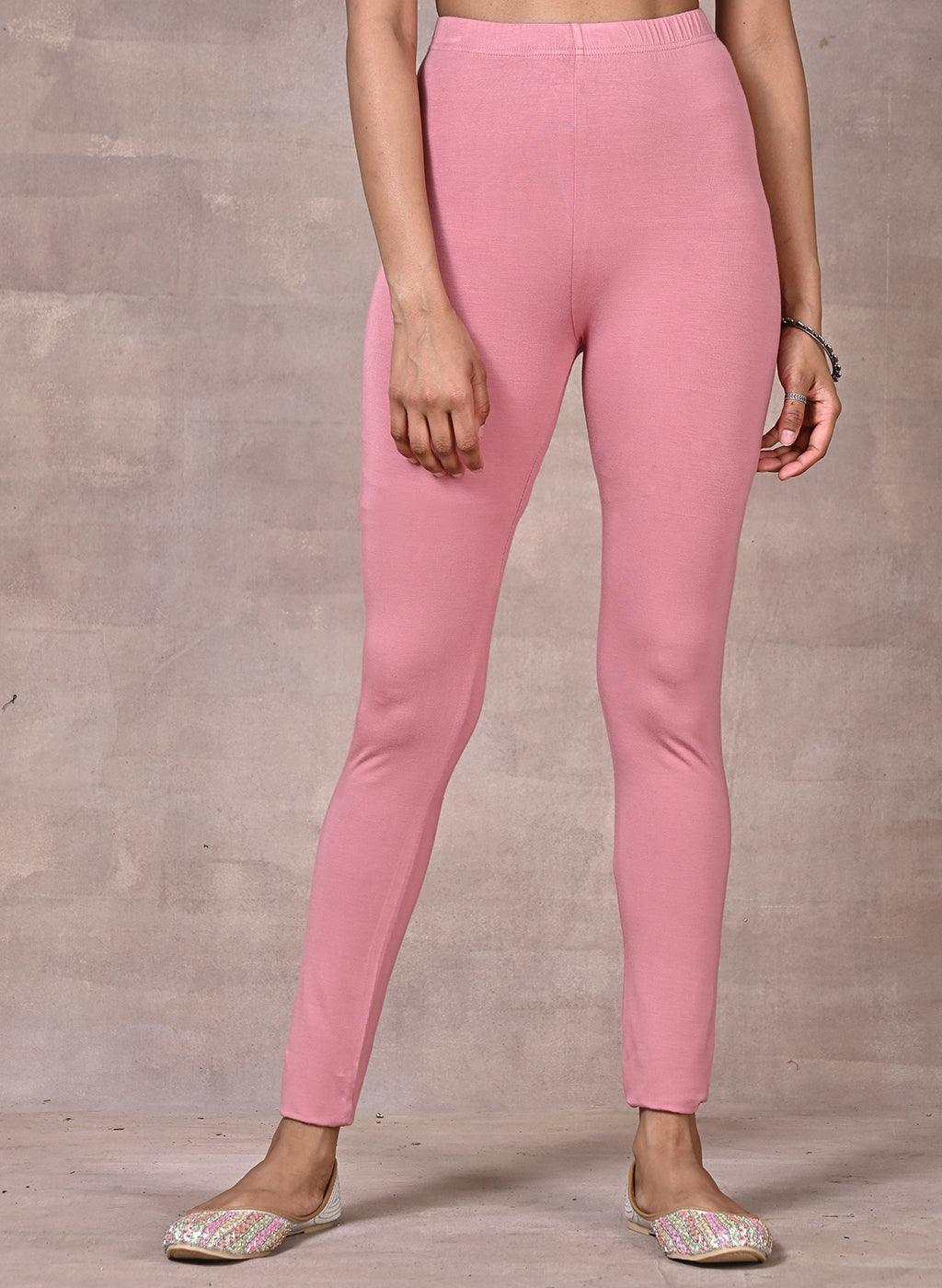 Rose Pink Plain Tight - Lakshita