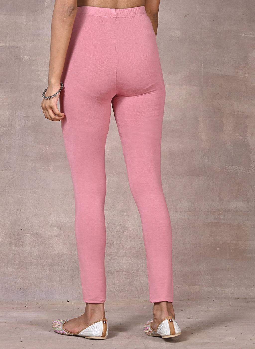 Rose Pink Plain Tight - Lakshita