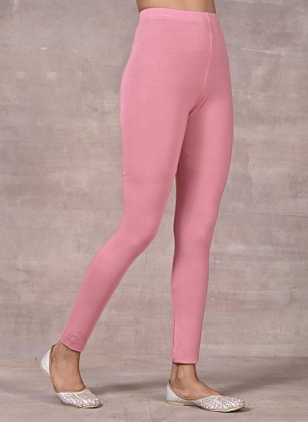 Rose Pink Plain Tight - Lakshita