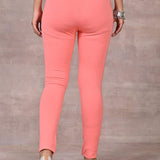 Fiery Pink Plain Tight - Lakshita