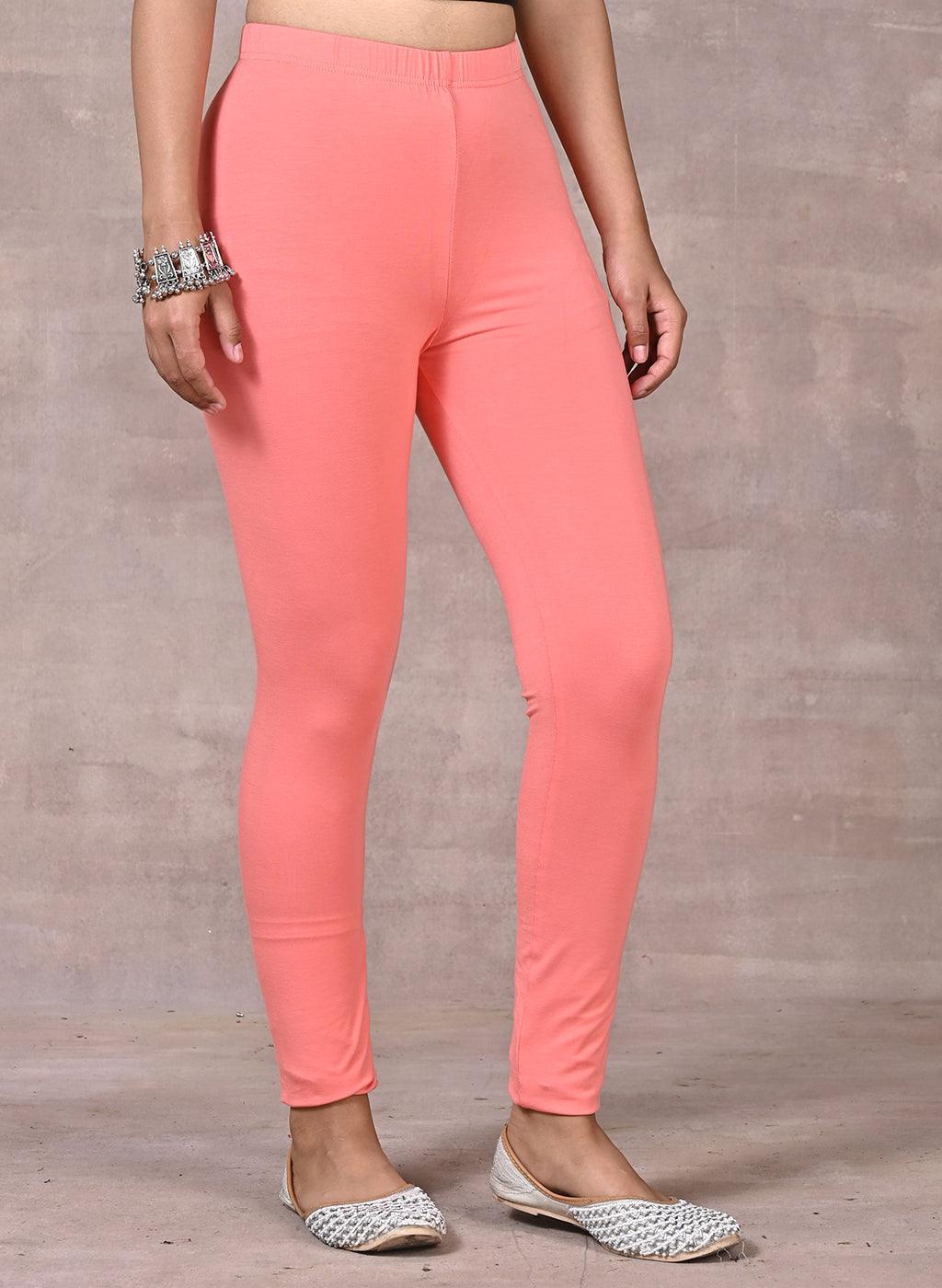 Fiery Pink Plain Tight - Lakshita