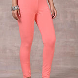 Fiery Pink Plain Tight - Lakshita