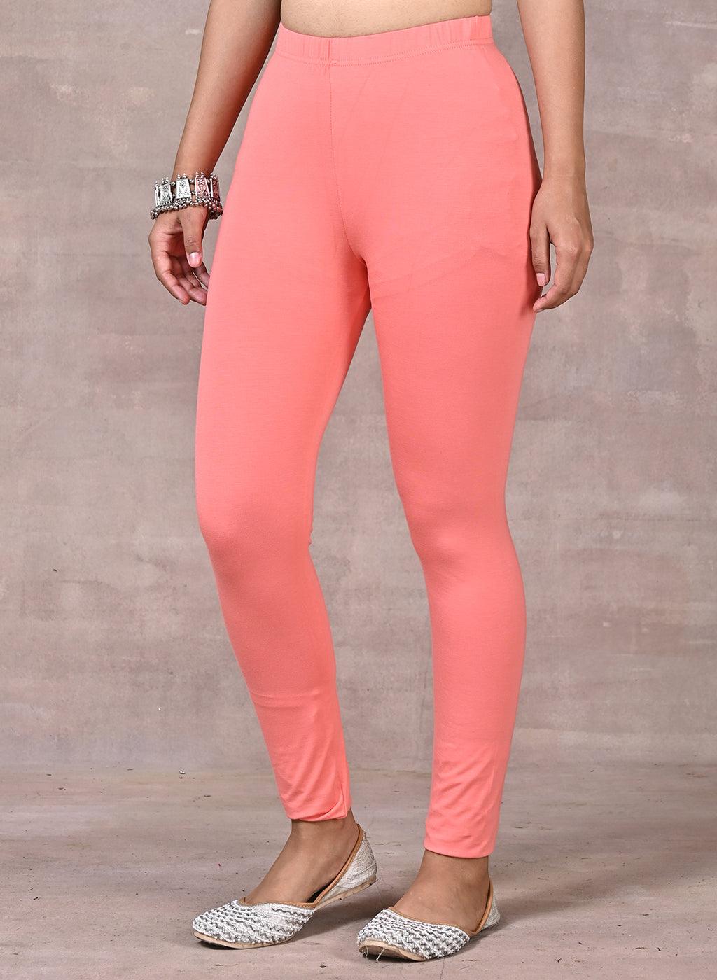 Fiery Pink Plain Tight - Lakshita