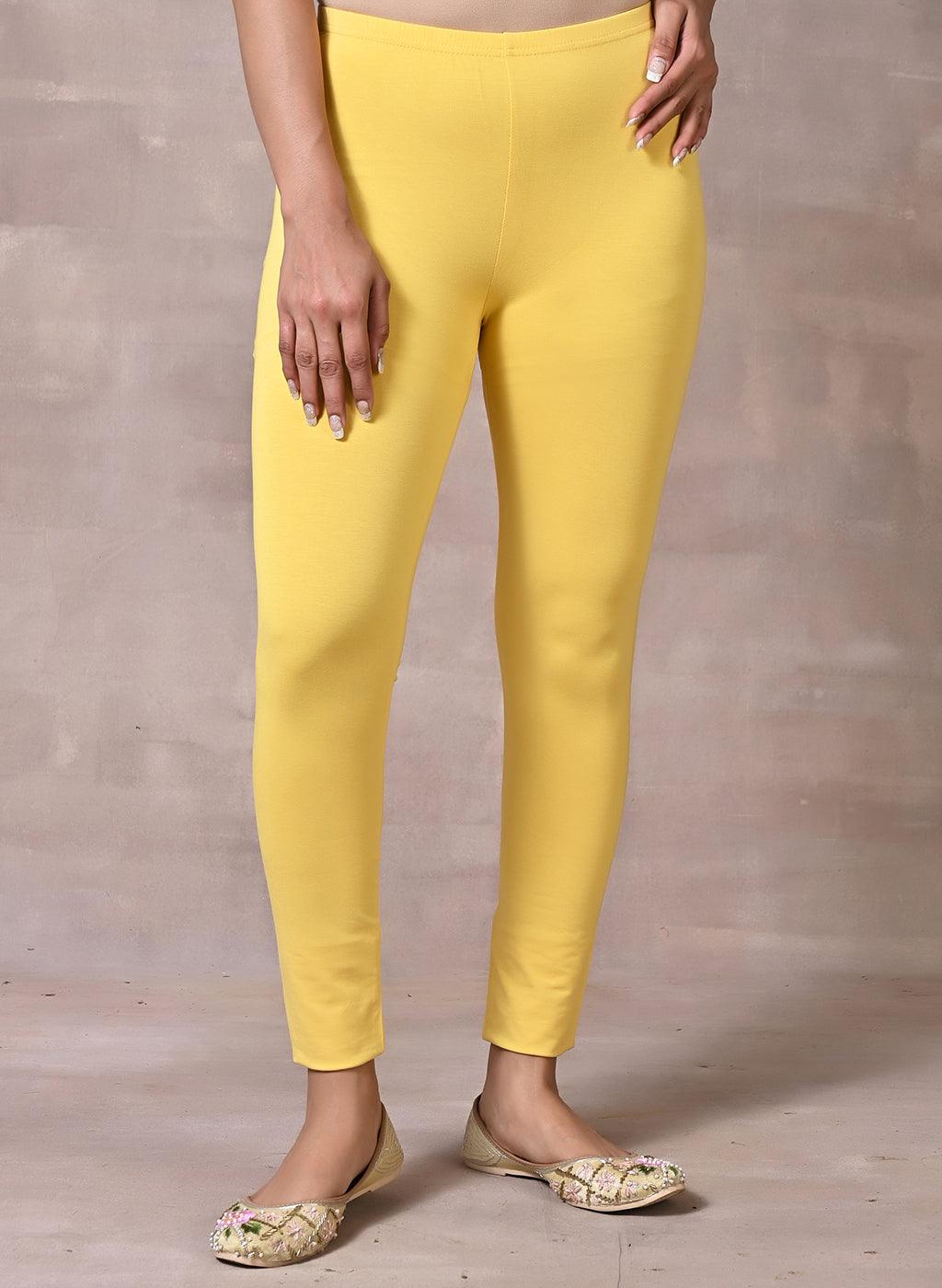 Lemon Yellow Plain Tight - Lakshita