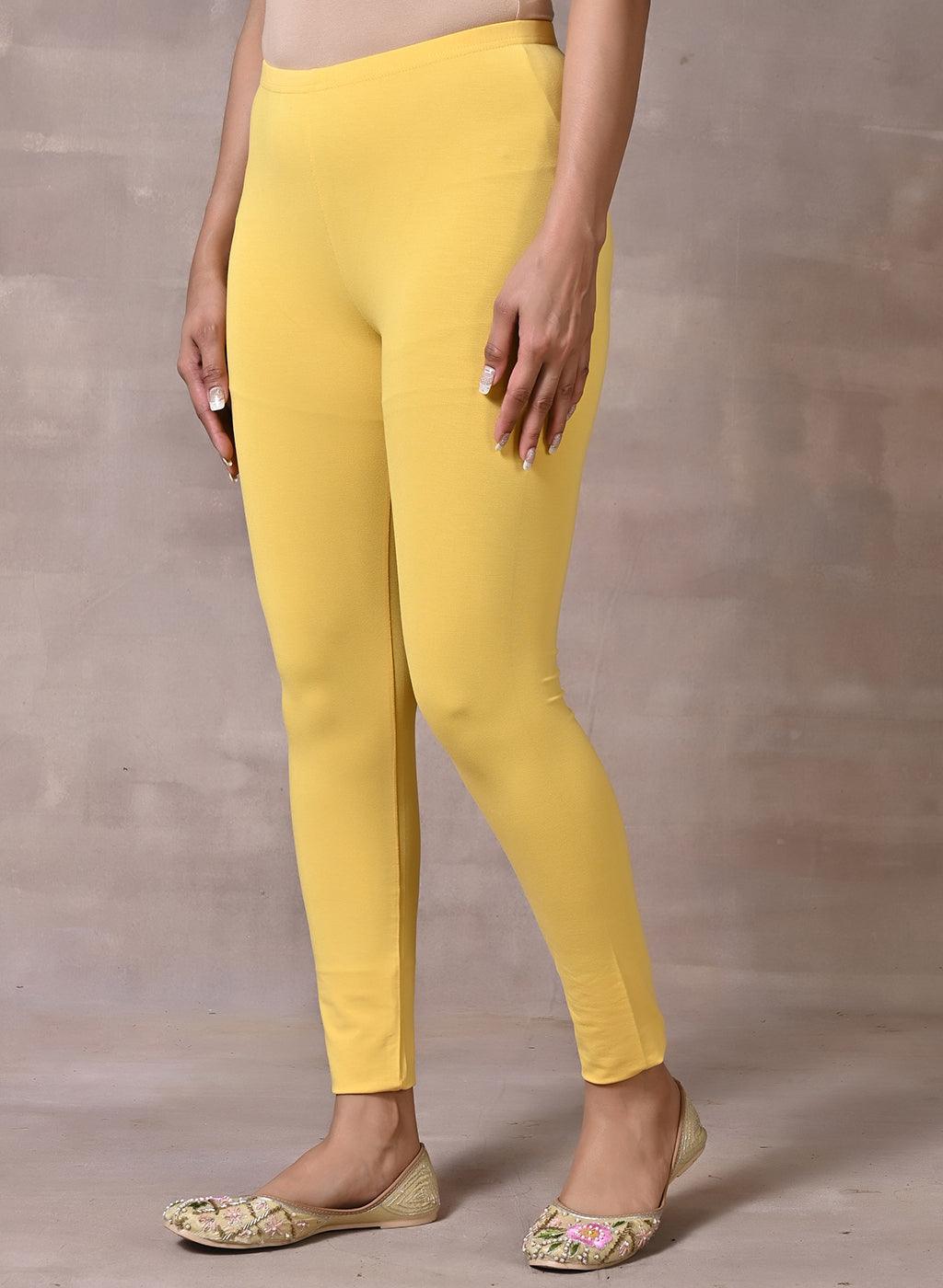 Lemon Yellow Plain Tight - Lakshita