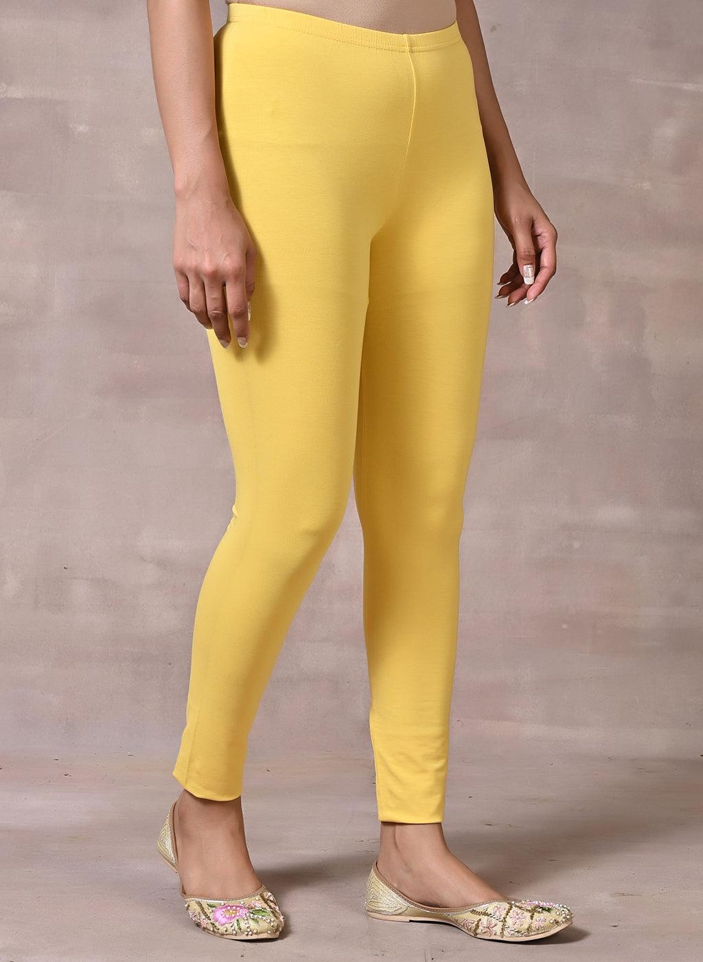 Lemon Yellow Plain Tight - Lakshita