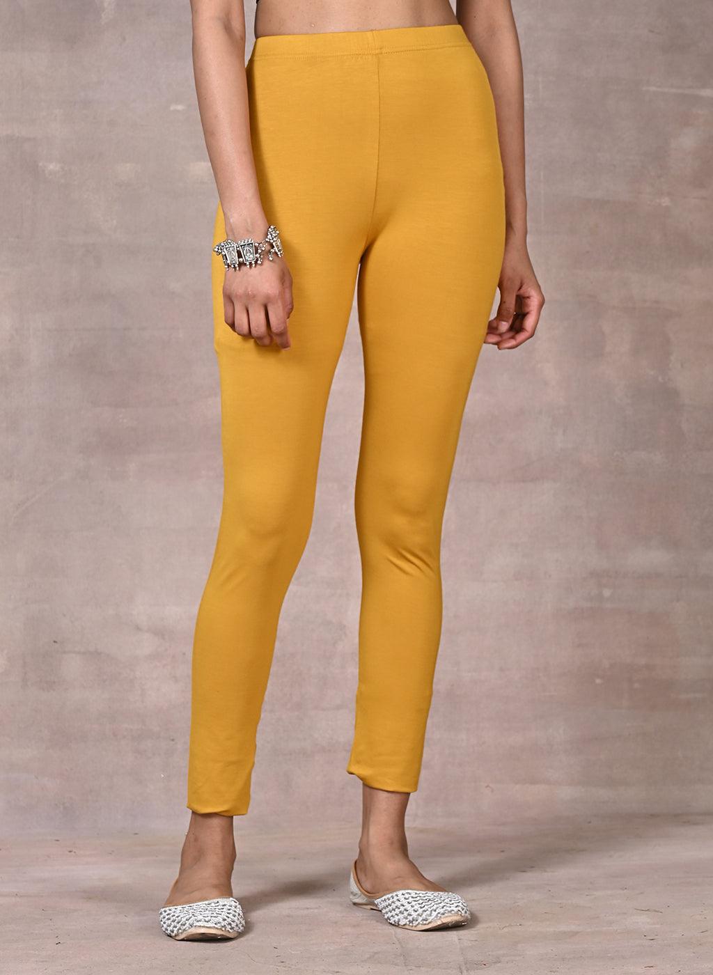 Mustard Plain Tight - Lakshita