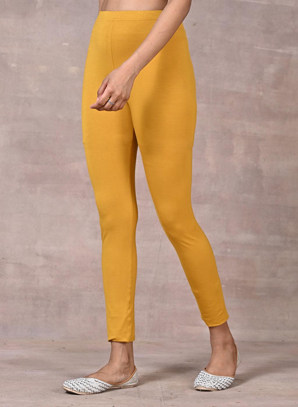 Mustard Plain Tight - Lakshita