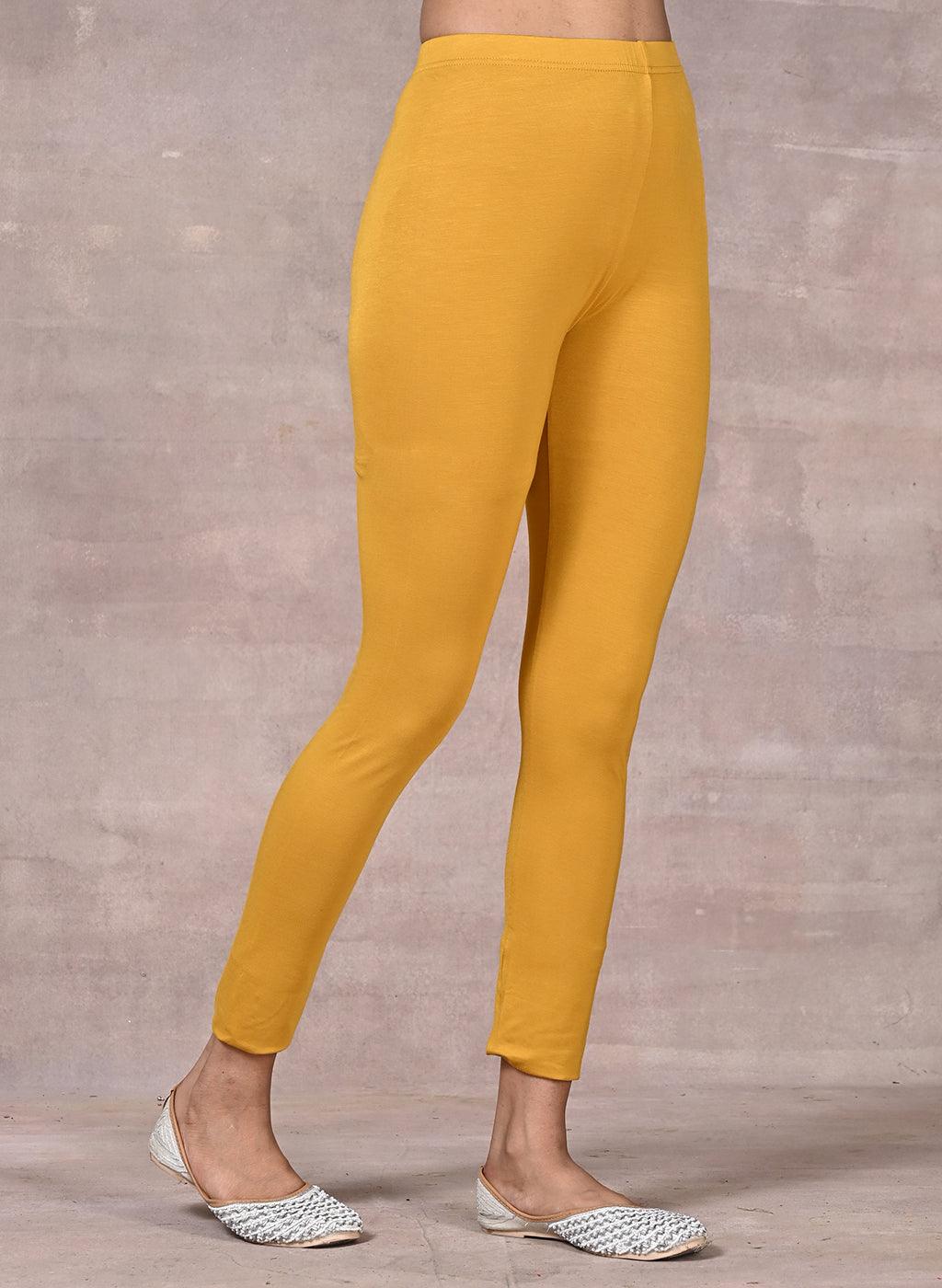 Mustard Plain Tight - Lakshita