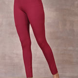 Sofia Maroon Skinny Fit Leggings for Women