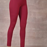 Sofia Maroon Skinny Fit Leggings for Women