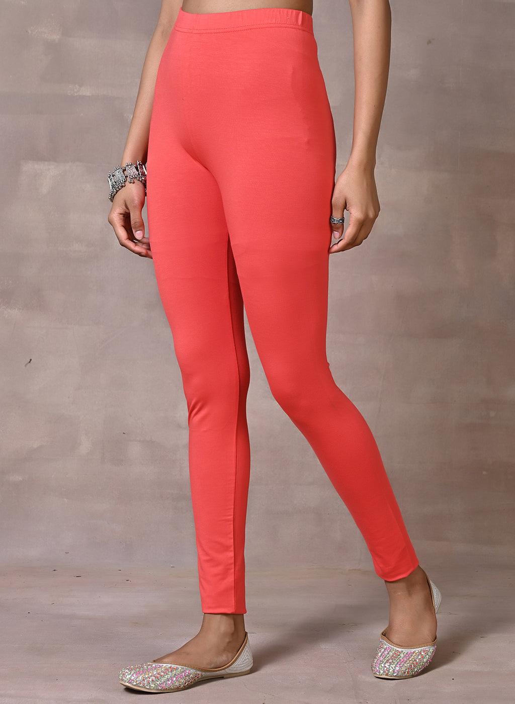 Scarlet Red Plain Tight - Lakshita