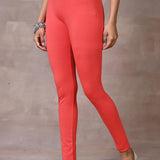 Scarlet Red Plain Tight - Lakshita