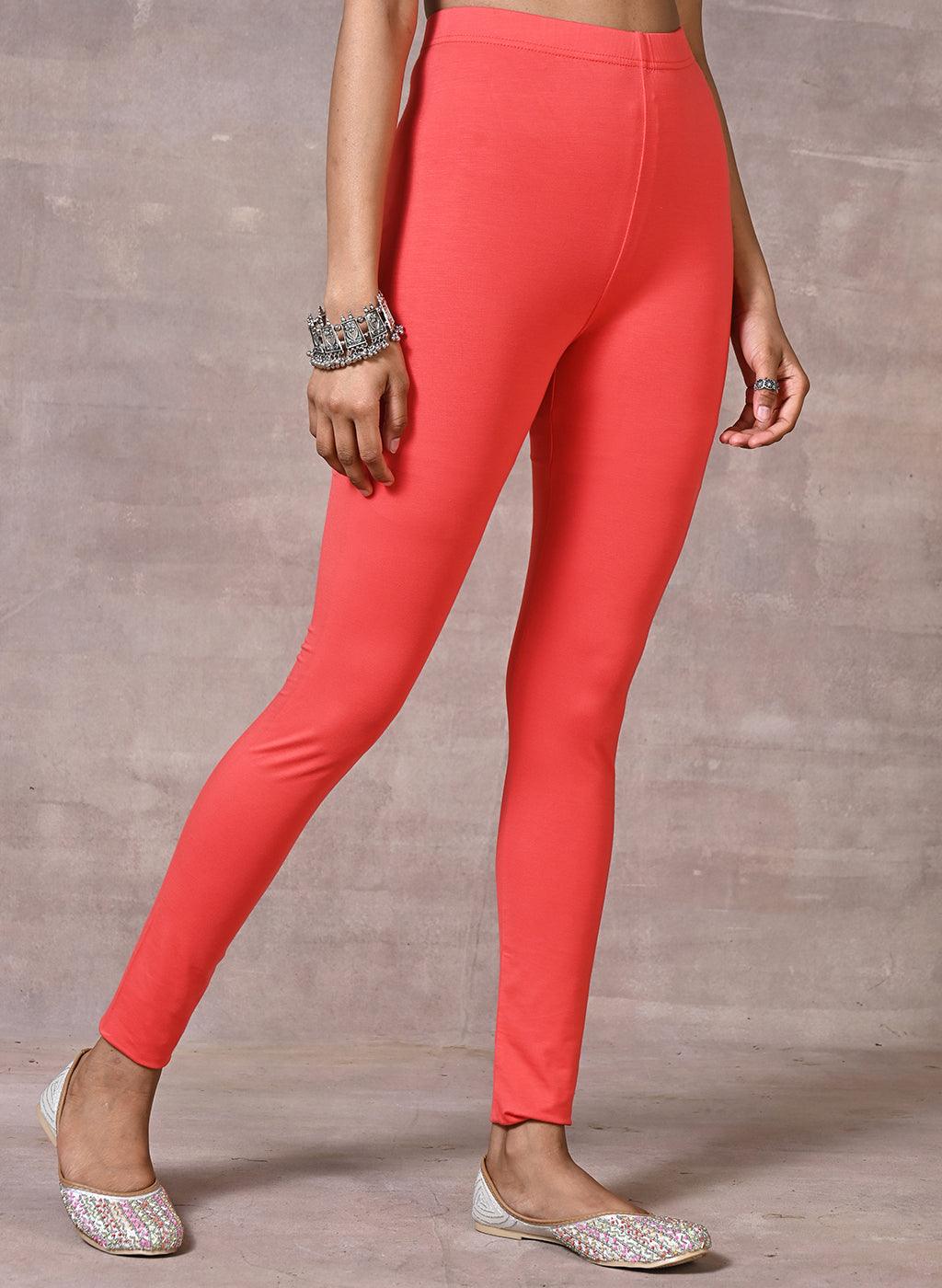 Scarlet Red Plain Tight - Lakshita