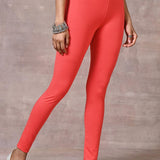 Scarlet Red Plain Tight - Lakshita