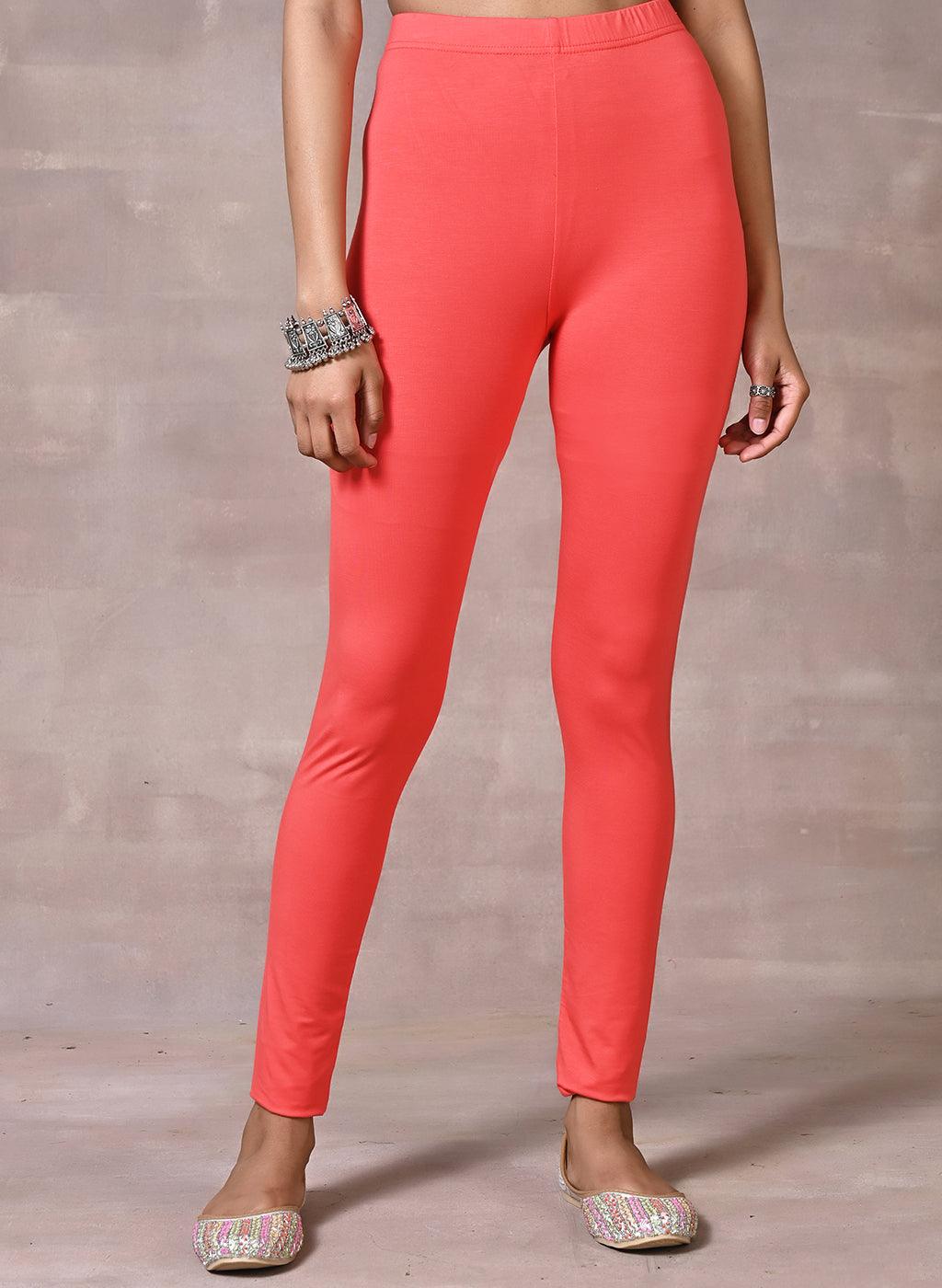 Scarlet Red Plain Tight - Lakshita