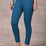 Turquoise Pink Plain Tight - Lakshita