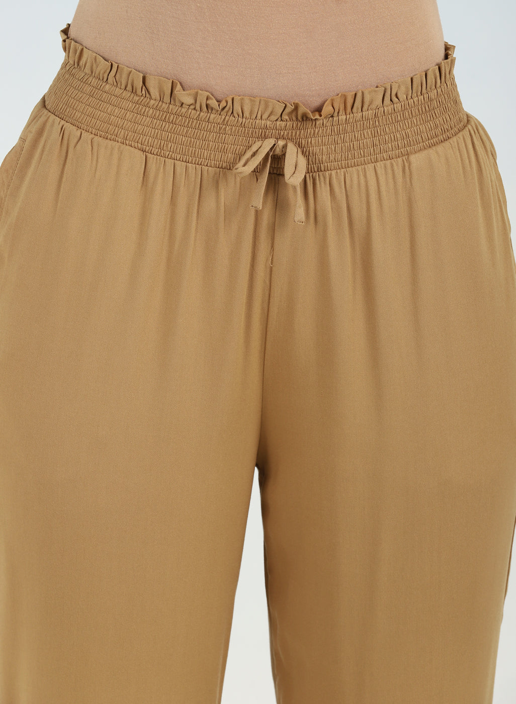 ZARA Cropped Drawstring Crepe Trouser / Work Pant | Trouser pants women, Work  pants, Clothes design